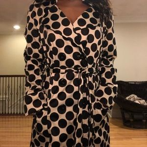 Polka dot coat